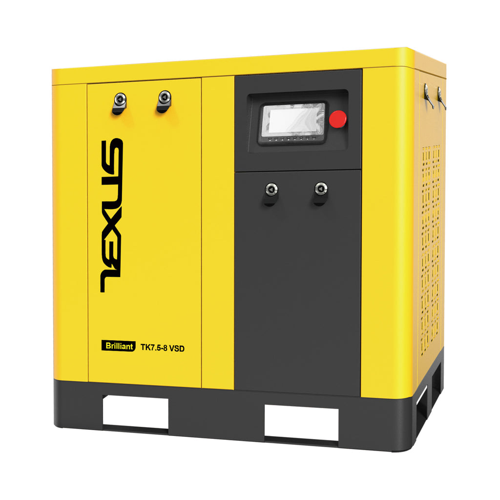 10HP 7.5kW VSD Rotary Screw Air Compressor – 37.43 CFM @ 116PSI, 220V 3-Phase, RP1/2