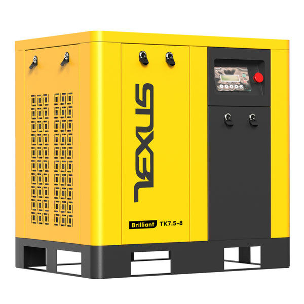 10HP 7.5kW Rotary Screw Air Compressor – 37.43 CFM @ 116PSI, 220V 3-Phase, RP1/2