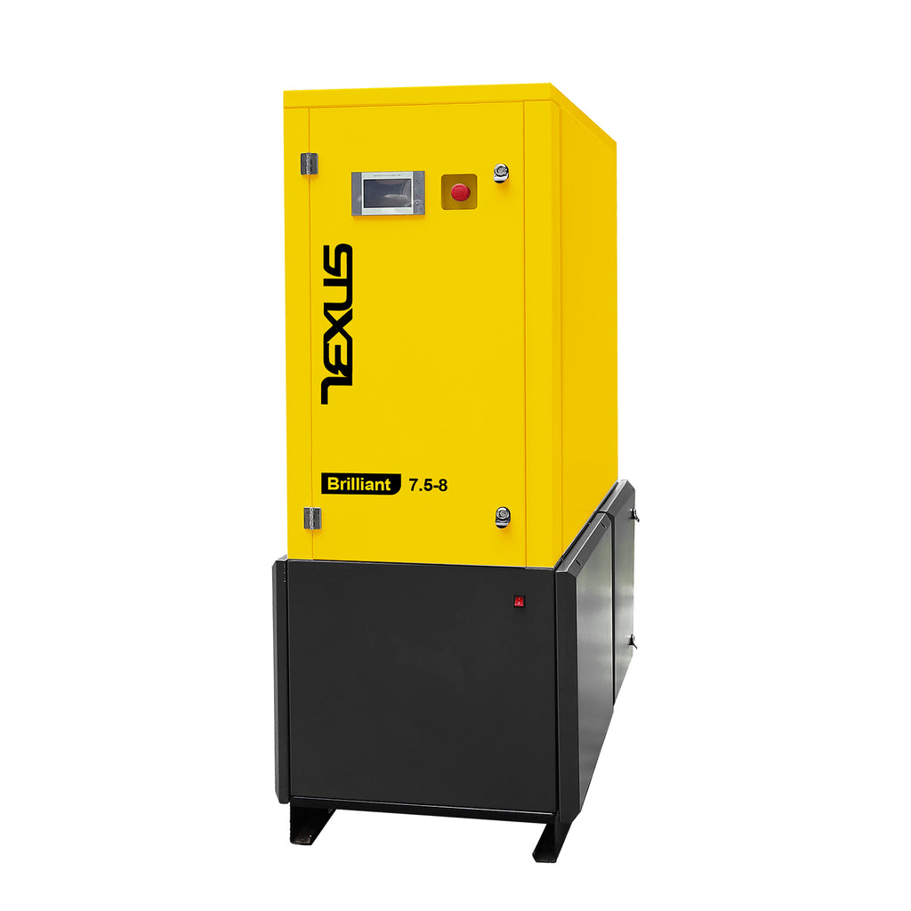 TC Series 10HP 7.5KW TEXUS Portable Rotary Screw Air Compressor | 37.43CFM @ 116PSI | 220V 3-Phase 60Hz | RP3/4" | VSD