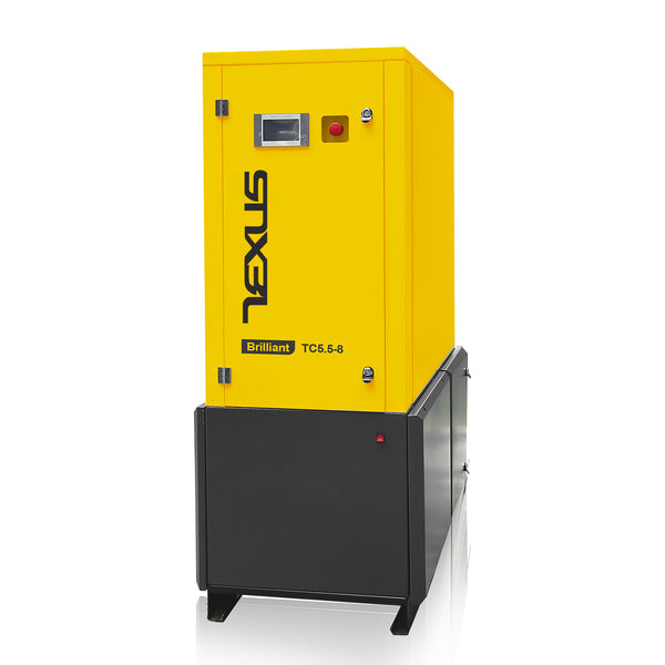 TC Series 7.5HP 5.5KW TEXUS Portable Rotary Screw Air Compressor | 27.19CFM @ 116PSI | 220V 3-Phase 60Hz | RP3/4" | VSD