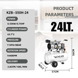 550W-24LT. Oil Free Piston