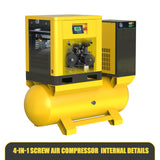 TF Series 7.5HP 5.5KW TEXUS Screw Air Compressor | 29CFM @ 116PSI | 230V 3-Phase 60Hz | RP3/4" | VSD