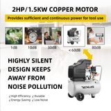 200L/min 2HP Portable air Compressor 220v Electric Direct Driven Small air Compressor
