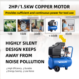 200L/min 2HP Portable air Compressor 220v Electric Direct Driven Small air Compressor