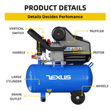 200L/min 2HP Portable air Compressor 220v Electric Direct Driven Small air Compressor