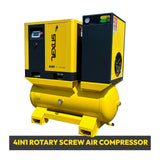 TF Series 20HP 15KW 4IN1 Rotary Screw Air Compressor | 80.16CFM @ 116PSI | 230V 3-Phase 60Hz | RP3/4" | VSD
