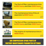 Maintenance Service Kit for 50 HP Rotary Screw Air Compressor