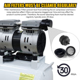 0.55KW/0.75HP Portable air Compressor 110v Electric Direct Driven Small air Compressor