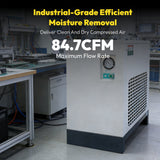 85 CFM Refrigerated Air Dryer, 110V/60Hz, for Up to 20HP Air Compressors