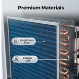 123CFM Refrigerated Air Dryer, 110V/60Hz, for Up to 30HP Air Compressors