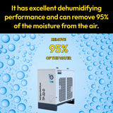 123CFM Refrigerated Air Dryer, 110V/60Hz, for Up to 30HP Air Compressors