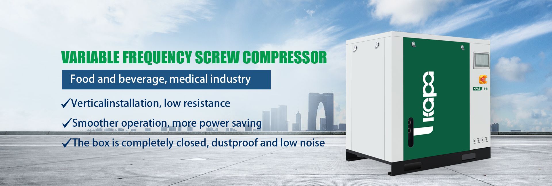 CAS Variable Frequency Screw Air Compressor