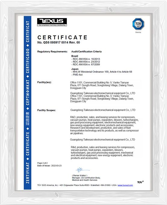 TUV Certificate